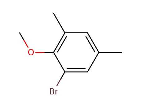 Molecular Structure of 65492-45-7 (1-Bromo-2-methoxy-3,5-dimethylbenzene)