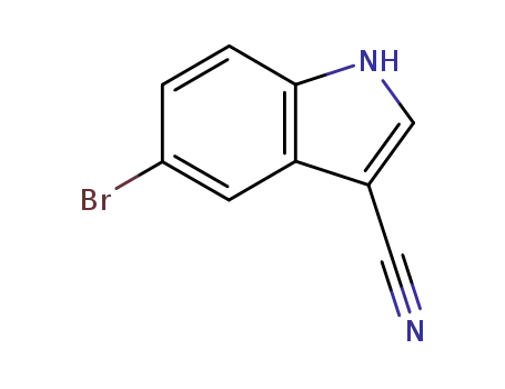 Molecular Structure of 90271-86-6 (5-Bromo-3-cyanoindole)