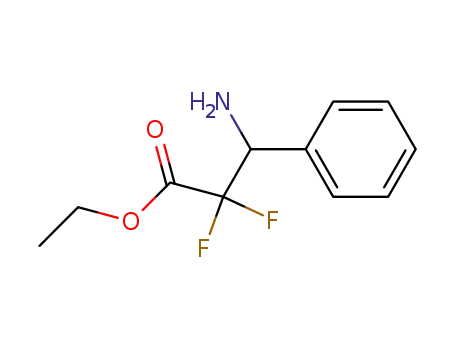 Molecular Structure of 381245-54-1 (ethyl 3-amino-2,2-difluoro-3-phenylpropanoate)