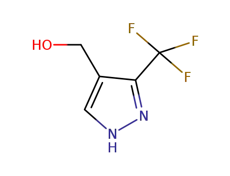 Molecular Structure of 1001020-13-8 (3-(trifluoroMethyl)-1H-Pyrazole-4-Methanol)