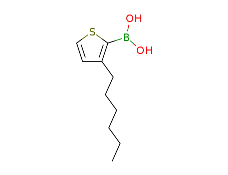 Molecular Structure of 461399-05-3 (Boronic acid, (3-hexyl-2-thienyl)-)