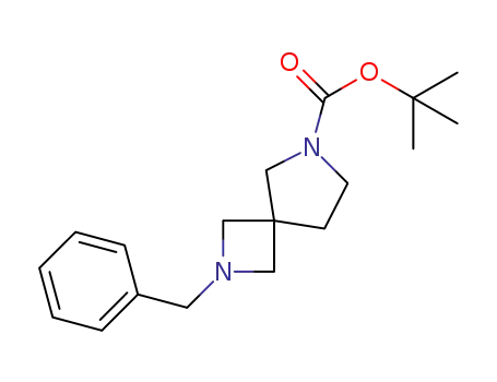 Molecular Structure of 1202179-27-8 (tert-butyl 2-benzyl-2,6-diazaspiro[3.4]octane-6-carboxylate)