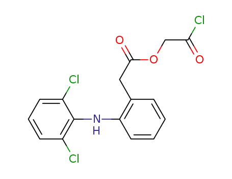 Molecular Structure of 1227857-41-1 (2-chloro-2-oxoethyl 2-(2-((2,6-dichlorophenyl)amino)phenyl)acetate)