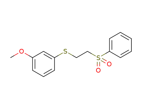 Molecular Structure of 1308834-07-2 (2-[(3-methoxyphenyl)sulfanyl]ethyl phenyl sulfone)