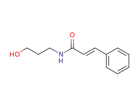 Molecular Structure of 30687-13-9 (N-(3-Hydroxypropyl)-3-phenylpropenamide)