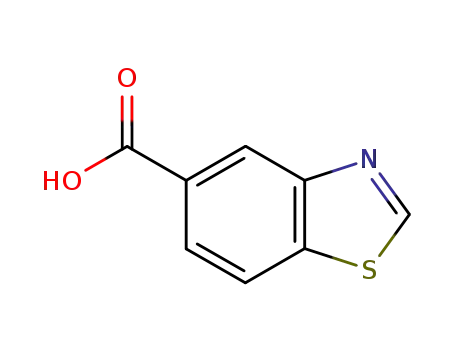Molecular Structure of 68867-17-4 (Benzothiazole-5-carboxylic acid)