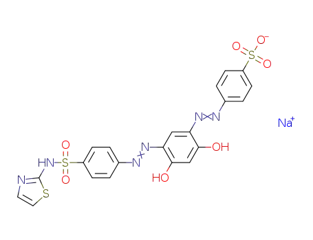 Molecular Structure of 1312665-63-6 (C<sub>21</sub>H<sub>15</sub>N<sub>6</sub>O<sub>7</sub>S<sub>3</sub><sup>(1-)</sup>*Na<sup>(1+)</sup>)