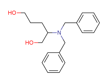 Molecular Structure of 142784-66-5 (1,5-Pentanediol, 2-[bis(phenylmethyl)amino]-, (S)-)