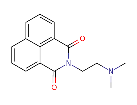 Molecular Structure of 79070-66-9 (1H-Benz(de)isoquinoline-1,3(2H)-dione, 2-(2-(dimethylamino)ethyl)-)