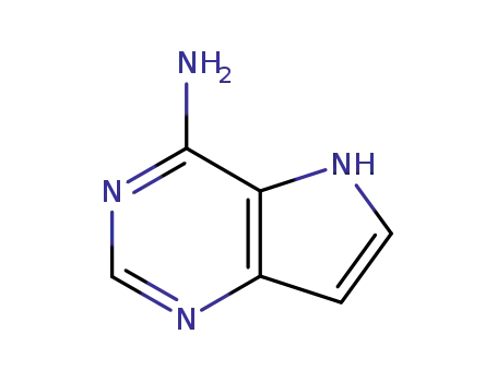 Molecular Structure of 2227-98-7 (5H-Pyrrolo[3,2-d]pyrimidin-4-amine (9CI))