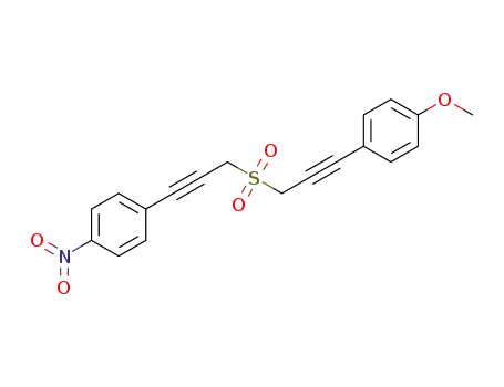1-methoxy-4-(3-(3-(4-nitrophenyl)prop-2-ynylsulfonyl)prop-1-ynyl)benzene