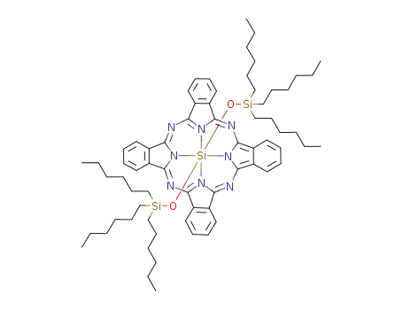 Molecular Structure of 92396-89-9 (SILICON(IV) PHTHALOCYANINE BIS(TRIHEXYL&)