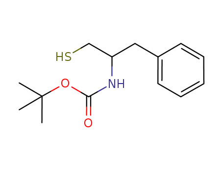 Molecular Structure of 135949-98-3 (tert-Butyl1-mercapto-3-phenylpropan-2-ylcarbamate)