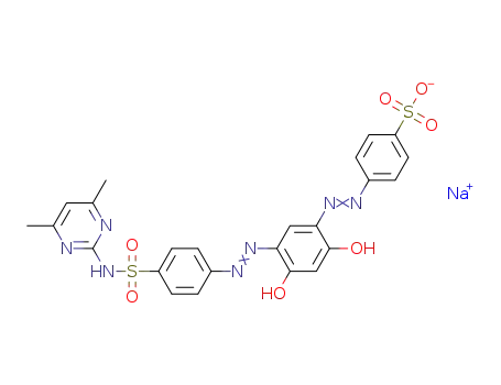 Molecular Structure of 1312665-59-0 (C<sub>24</sub>H<sub>20</sub>N<sub>7</sub>O<sub>7</sub>S<sub>2</sub><sup>(1-)</sup>*Na<sup>(1+)</sup>)