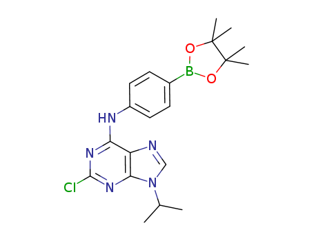 2-chloro-9-propan-2-yl-N-[4-(4,4,5,5-tetramethyl-1,3,2-dioxaborolan-2-yl)phenyl]purin-6-amine