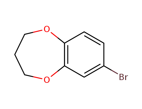 Molecular Structure of 147644-11-9 (7-BROMO-3,4-DIHYDRO-2H-1,5-BENZODIOXEPINE)