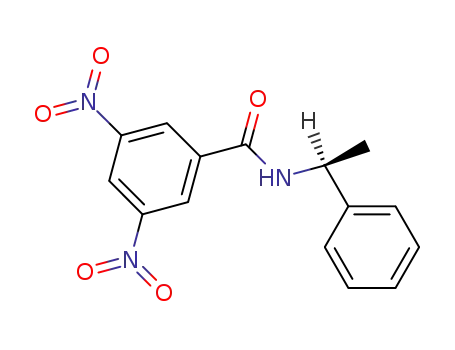 Molecular Structure of 69632-31-1 ((S)-(+)-N-(3,5-DINITROBENZOYL)-ALPHA-PHENYLETHYLAMINE)