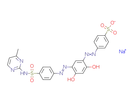 Molecular Structure of 1312665-58-9 (C<sub>23</sub>H<sub>18</sub>N<sub>7</sub>O<sub>7</sub>S<sub>2</sub><sup>(1-)</sup>*Na<sup>(1+)</sup>)
