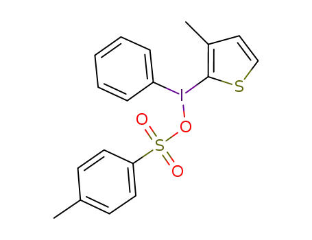 Molecular Structure of 1118904-87-2 ((3-methyl-2-thienyl)(phenyl)iodonium tosylate)