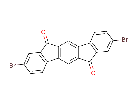 Molecular Structure of 853234-57-8 (Indeno[1,2-b]fluorene-6,12-dione, 2,8-dibromo-)