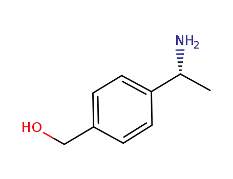 Molecular Structure of 925456-54-8 (Benzenemethanol, 4-[(1R)-1-aminoethyl]-)