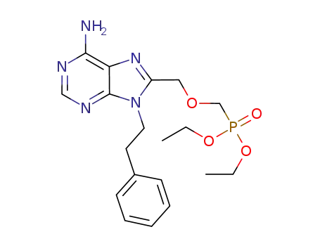 diethyl (6-amino-9-phenethyl-9H-purin-8-ylmethoxymethyl)-phosphonate