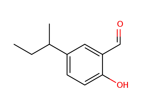 Molecular Structure of 59893-28-6 (Benzaldehyde, 2-hydroxy-5-(1-methylpropyl)-)