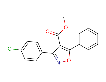 4-ISOXAZOLECARBOXYLIC ACID 3-(4-CHLOROPHENYL)-5-PHENYL-,METHYL ESTER