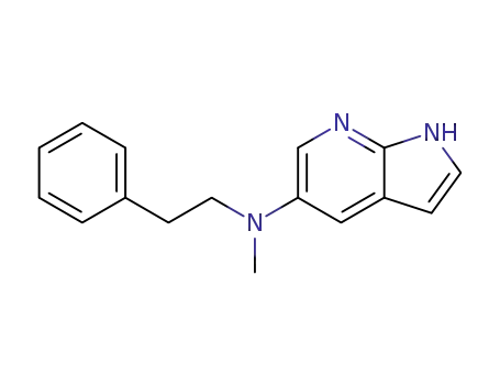 Molecular Structure of 1248587-68-9 (N-methyl-N-phenethyl-1H-pyrrolo[2,3-b]pyridin-5-amine)