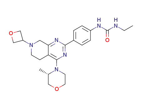 N-Ethyl-N'-[4-[5,6,7,8-tetrahydro-4-[(3S)-3-methyl-4-morpholinyl]-7-(3-oxetanyl)pyrido[3,4-d]pyrimidin-2-yl]phenyl]urea