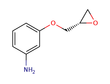 Molecular Structure of 457898-09-8 (Benzenamine, 3-[(2S)-oxiranylmethoxy]- (9CI))