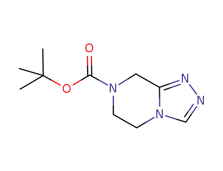 Molecular Structure of 723286-79-1 (5,6-DIHYDRO-8H-[1,2,4]TRIAZOLO[4,3-A]PYRAZINE-7-CARBOXYLIC ACID TERT-BUTYL ESTER)