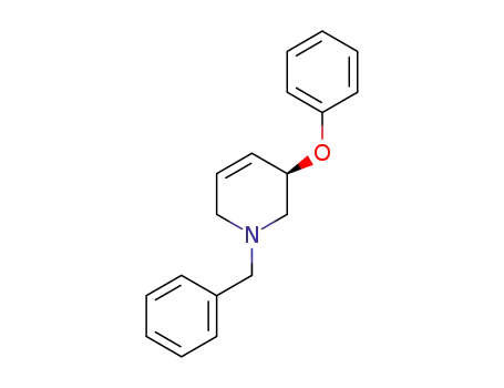 Molecular Structure of 1313435-87-8 ((R)-1-benzyl-3-phenoxy-1,2,3,6-tetrahydropyridine)