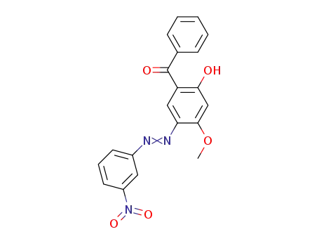Molecular Structure of 1243203-31-7 (1-[2-hydroxy-4-methoxy-5-(3-nitrophenylazo)phenyl]-1-phenylmethanone)