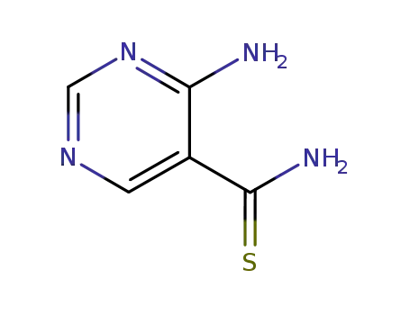 Molecular Structure of 56584-63-5 (4-aminopyrimidine-5-carbothioamide)