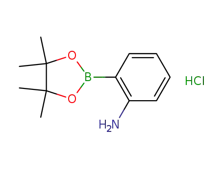 Molecular Structure of 393877-09-3 ((2-AMINOPHENYL)BORONIC ACID PINACOL ESTER HYDROCHLORIDE)