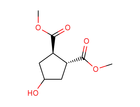 Molecular Structure of 862259-02-7 (1,2-Cyclopentanedicarboxylic acid, 4-hydroxy-, dimethyl ester, (1R,2R)-)