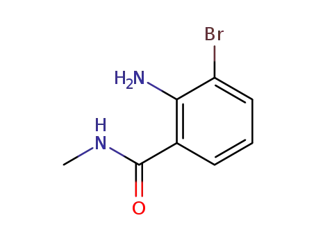 Molecular Structure of 1022960-45-7 (2-aMino-3-broMo-N-Methyl-benzaMide)