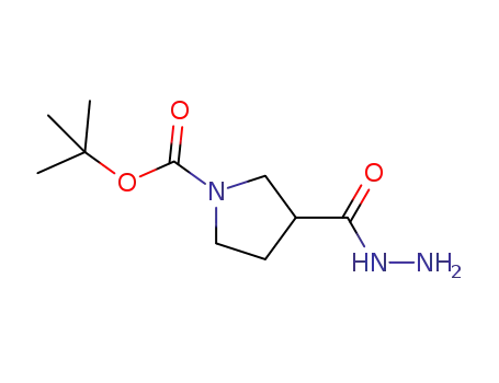 Molecular Structure of 411238-88-5 (3-HYDRAZINOCARBONYL-PYRROLIDINE-1-CARBOXYLIC ACID TERT-BUTYL ESTER)