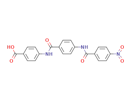 Molecular Structure of 70998-48-0 (Benzoic acid, 4-[[4-[(4-nitrobenzoyl)amino]benzoyl]amino]-)