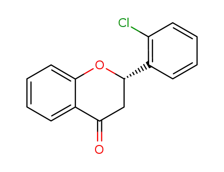 Molecular Structure of 6344-24-7 (2-(2-chlorophenyl)-2,3-dihydro-4H-chromen-4-one)