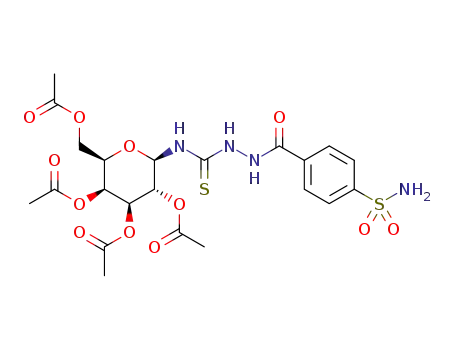 N-[4-(aminosulfonyl)phenylamido]-N'-(2,3,4,6-tetra-O-acetyl-β-D-galactopyranosyl)thiourea