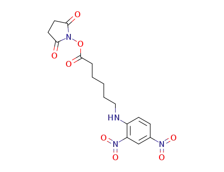 Molecular Structure of 82321-04-8 (N-SUCCINIMIDYL 6-(2,4-DINITROANILINO)HEXANOATE)