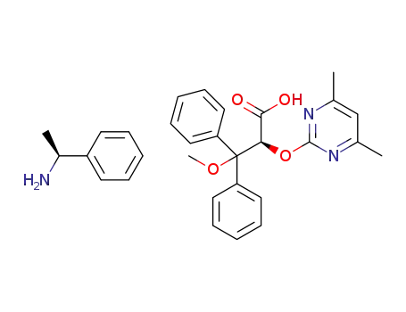 (S)-1-phenylethan-1-aminium (S)-2-((4,6-dimethyl-pyrimidin-2-yl)oxy)-3-methoxy-3,3-diphenylpropanoate