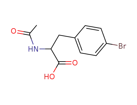 Molecular Structure of 171095-12-8 ((S)-N-ACETYL-4-BROMOPHENYLALANINE)