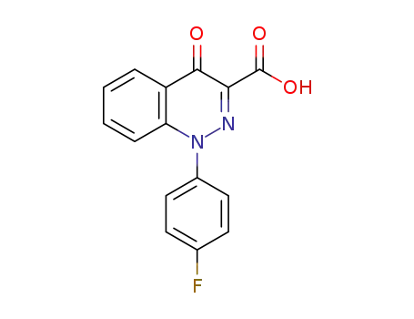 Molecular Structure of 143216-33-5 (3-Cinnolinecarboxylic acid, 1-(4-fluorophenyl)-1,4-dihydro-4-oxo-)