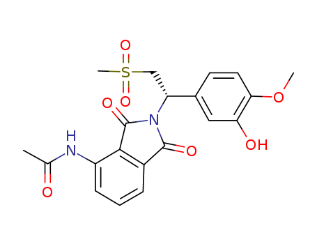 (S)-N-{2-[1-(3-hydroxy-4-methoxy-phenyl)-2-methanesulfonyl-ethyl]-1,3-dioxo-2,3-dihydro-1H-isoindol-4-yl}-acetamide