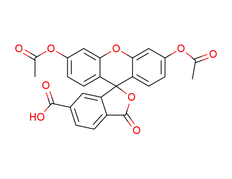 Molecular Structure of 3348-03-6 (6-CARBOXYFLUORESCEIN DIACETATE)