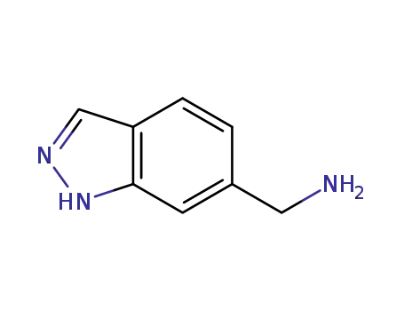 Molecular Structure of 710943-26-3 (6-AMINOMETHYL INDAZOLE)
