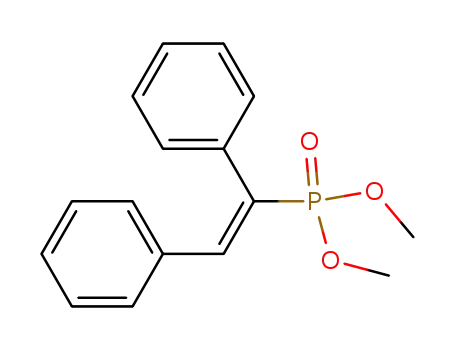 Molecular Structure of 71265-08-2 (Phosphonic acid, (1,2-diphenylethenyl)-, dimethyl ester, (E)-)